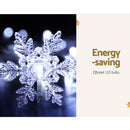 Jingle Jollys Christmas Lights 80 LED 3M Icicle Light Snow Decorations-3