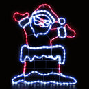 1M Christmas Lights 248 LED Santa Motif Light Decorations Jingle Jollys-1