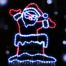 1M Christmas Lights 248 LED Santa Motif Light Decorations Jingle Jollys-7