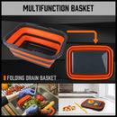 Adjustable Collapsible Sink 16L Large Portable Basket Wash Basin Outdoor Camping - RnR Galore