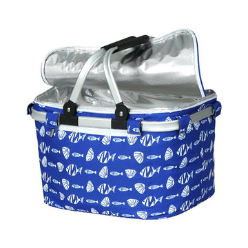 Alfresco Picnic Basket Folding Bag Hamper Food Insulated Cover Storage - RnR Galore
