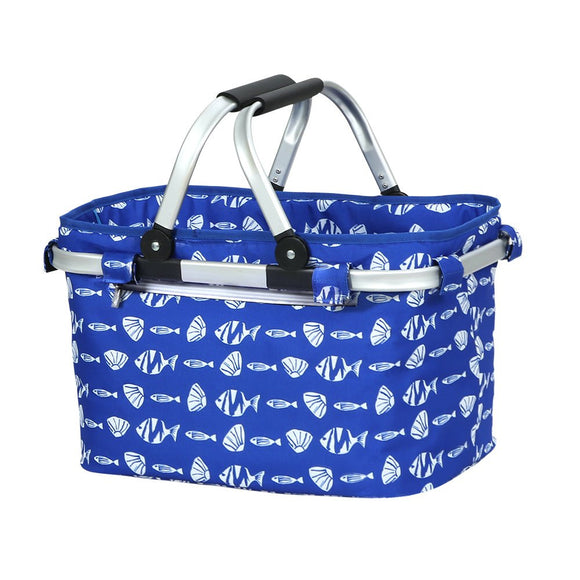 Alfresco Picnic Basket Folding Bag Hamper Food Insulated Storage - RnR Galore
