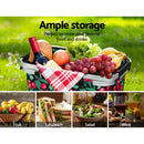 Alfresco Picnic Basket Folding Bag Hamper Food Storage Insulated - RnR Galore