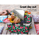 Alfresco Picnic Basket Folding Bag Hamper Insulated Storage Food Cover - RnR Galore