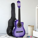 Alpha 34 Inch Classical Guitar Wooden Body Nylon String Beginner Kids Gift Purple - RnR Galore