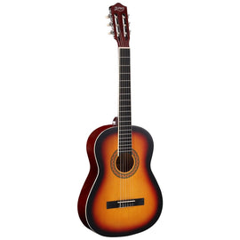 Alpha 39 Inch Classical Guitar Wooden Body Nylon String Beginner Gift Sunburst - RnR Galore