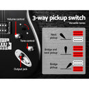Alpha 41 Inch Electirc Guitar Humbucker Pickup Switch Full Size Black - RnR Galore