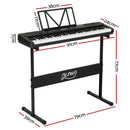 Alpha 61 Keys Electronic Piano Keyboard Digital Electric w/ Stand Touch Sensitive - RnR Galore