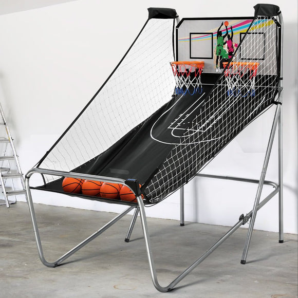 Arcade Basketball Game Hoop 8 Games Double Shot Electronic Score Sturdy frame - RnR Galore