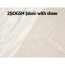Artiss 2X 132x304cm Blockout Sheer Curtains Beige - RnR Galore