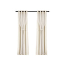 Artiss 2X 132x304cm Blockout Sheer Curtains Beige - RnR Galore