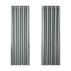 Artiss 2X Blockout Curtains Eyelet 180x213cm Grey Shine - RnR Galore