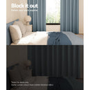 Artiss 2X Blockout Curtains Eyelet 240x230cm Grey - RnR Galore