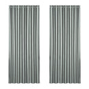Artiss 2X Blockout Curtains Eyelet 240x230cm Grey Shine - RnR Galore