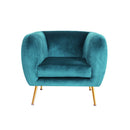 Artiss Armchair Lounge Sofa Arm Chair Accent Chairs Armchairs Couch Velvet Green - RnR Galore