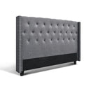 Artiss Bed Head Headboard King Size Fabric - LUCA Grey - RnR Galore