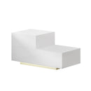 Artiss Bedside Tables LED 2 Drawers - REMI White - RnR Galore