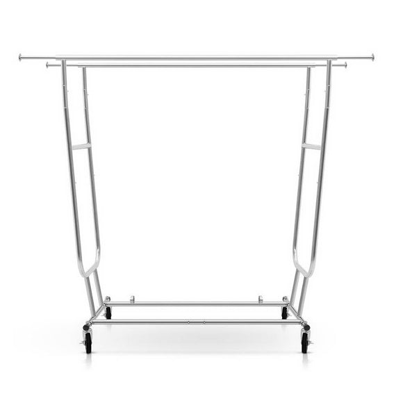 Artiss Clothes Rack Airer Double Rail Coat Stand Adjustable Hanger - RnR Galore