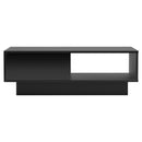 Artiss Coffee Table Led Lights Black - RnR Galore