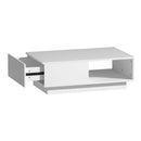 Artiss Coffee Table Led Lights White - RnR Galore