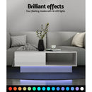 Artiss Coffee Table Led Lights White - RnR Galore