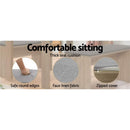Artiss Dining Bench Upholstery Seat Wooden Chair Oak 90cm - RnR Galore