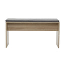 Artiss Dining Bench Upholstery Seat Wooden Chair Oak 90cm - RnR Galore