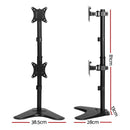 Artiss Monitor Arm Stand Dual Mount HD LED TV Bracket Holder Freestanding - RnR Galore