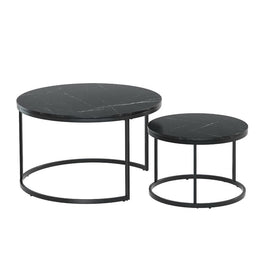 Artiss Nesting Coffee Table Set of 2 Marble Effect Tika - RnR Galore