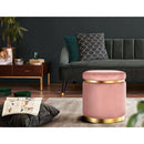 Artiss Ottoman Foot Stool Round Velvet Pink - RnR Galore