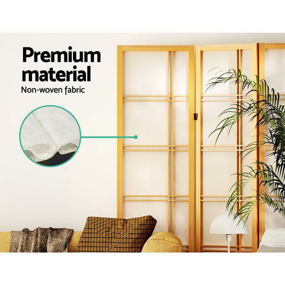 Artiss Room Divider Screen Privacy Wood Dividers Stand 3 Panel Nova Natural - RnR Galore