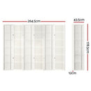 Artiss Room Divider Screen Privacy Wood Dividers Stand 6 Panel Nova White - RnR Galore