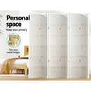 Artiss Room Divider Screen Privacy Wood Dividers Stand 6 Panel Nova White - RnR Galore