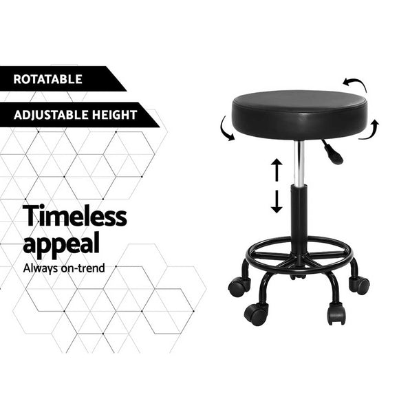 Artiss Salon Stool Round Swivel Chair - RnR Galore