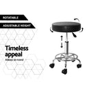 Artiss Salon Stool Round Swivel Chair Black - RnR Galore