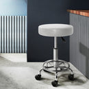 Artiss Salon Stool Round Swivel Chair White - RnR Galore