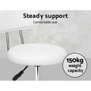 Artiss Salon Stool Swivel Chair Backrest White - RnR Galore