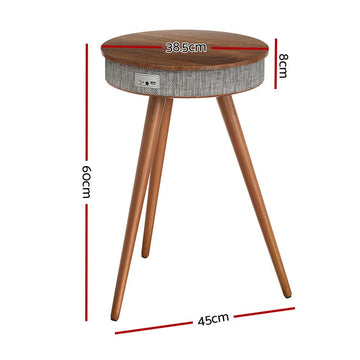 Artiss Smart Coffee Table Wireless Charging Bluetooth Speaker - RnR Galore