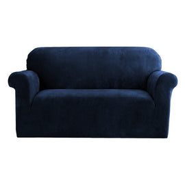 Artiss Sofa Cover Couch Covers 2 Seater Velvet Sapphire - RnR Galore