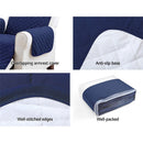 Artiss Sofa Cover Couch Covers 3 Seater Quilted Navy - RnR Galore
