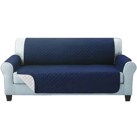 Artiss Sofa Cover Couch Covers 3 Seater Quilted Navy - RnR Galore