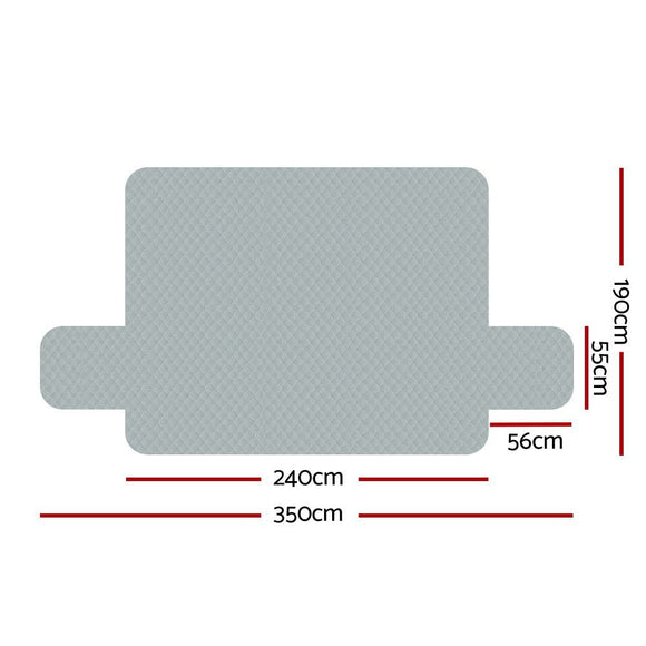Artiss Sofa Cover Couch Covers 4 Seater 100% Water Resistant Grey - RnR Galore