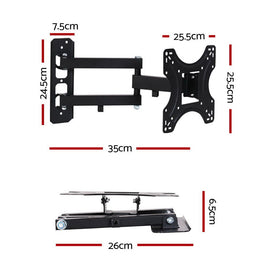 Artiss TV Wall Mount Bracket for 17" - 42" LED LCD TVs Full Motion Strong Arms - RnR Galore