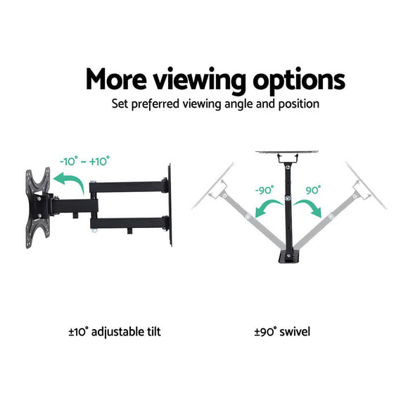 Artiss TV Wall Mount Bracket for 17" - 42" LED LCD TVs Full Motion Strong Arms - RnR Galore