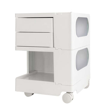 ArtissIn Storage Trolley Bedside Table 3 Tier Cart Boby Replica White - RnR Galore
