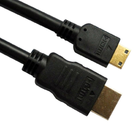 ASTROTEK HDMI to Mini HDMI Cable 2m - 1.4v 19 pins A Male to Mini C Male 30AWG OD6.0mm Gold Plated Black PVC Jacket for Tablet Smart Phone - RnR Galore