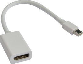 ASTROTEK Mini DisplayPort DP to DisplayPort DP Adapter Converter - 20 pins Male to Female Nickle Plated RoHS - RnR Galore