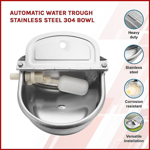 Automatic Water Trough Stainless Steel 304 Bowl - RnR Galore