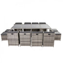 Bali 13PC Outdoor Dining Set - Grey - RnR Galore