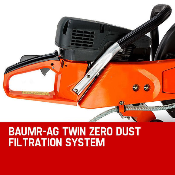 Baumr - AG 75cc Concrete Cut Off Demolition Saw Wet Demo Road Cutter Brick - RnR Galore